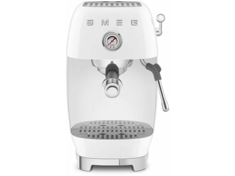 Кофемашина Smeg ECF03WHEU белый/серебристый