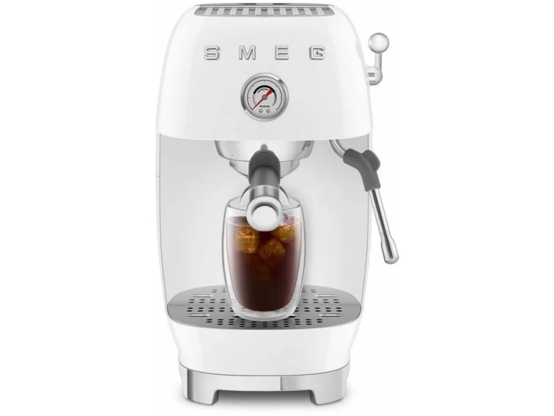 Кофемашина Smeg ECF03WHEU белый/серебристый