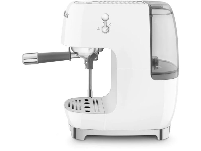 Кофемашина Smeg ECF03WHEU белый/серебристый