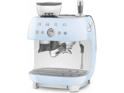 Кофемашина Smeg EGF03PBEU голубой/серебристый