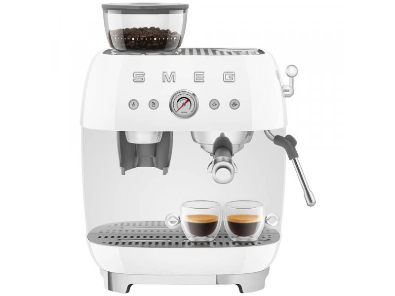 Кофемашина Smeg EGF03WHEU белый/серебристый Кофемашина Smeg EGF03WHEU белый/серебристый