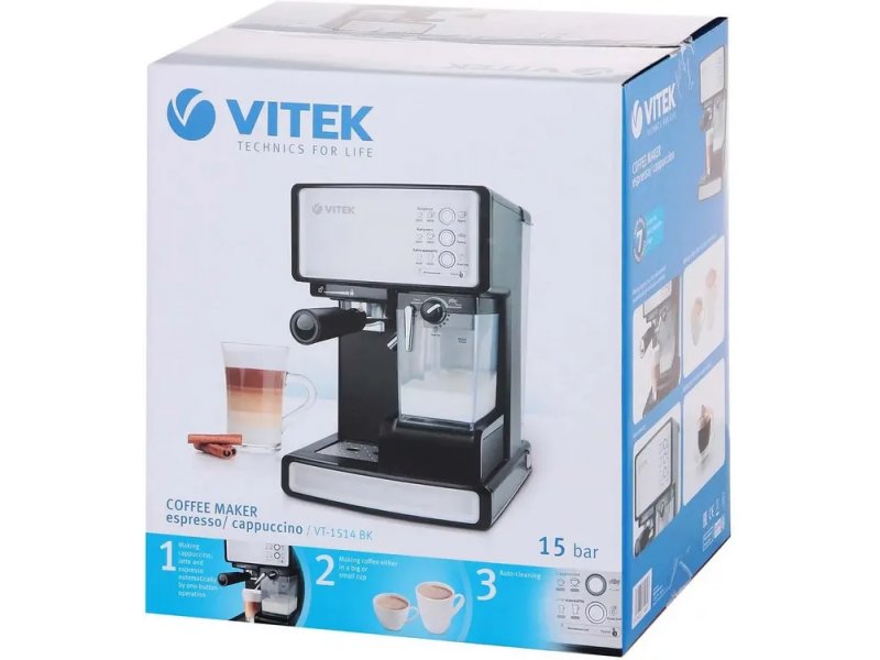 Кофеварка Vitek VT-1514 BK черный