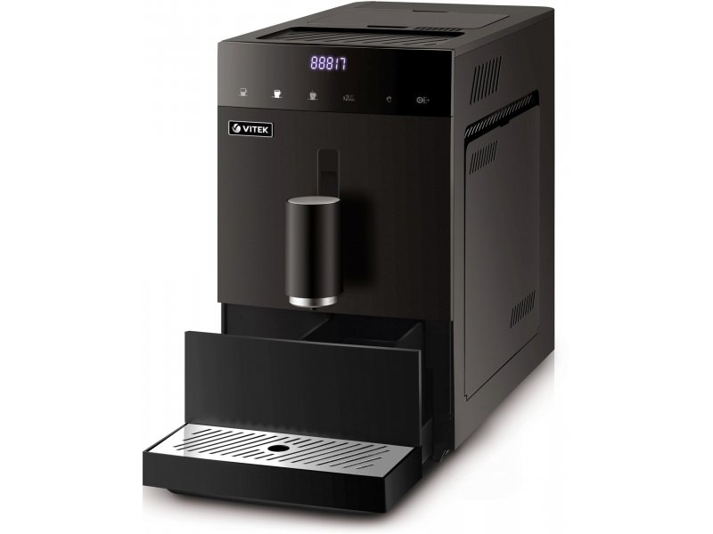 Кофемашина Vitek Metropolis VT-8700 черный Кофемашина Vitek Metropolis VT-8700 черный