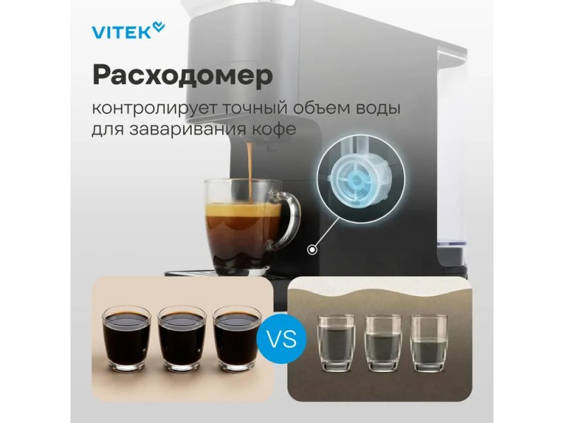 Кофеварка Vitek VT-CMC1600 черный
