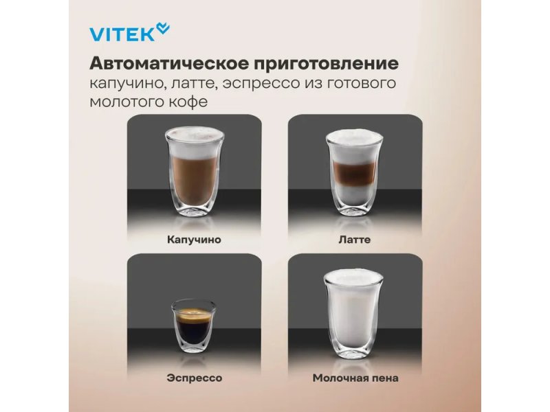 Кофеварка Vitek VT-CME1501 черный