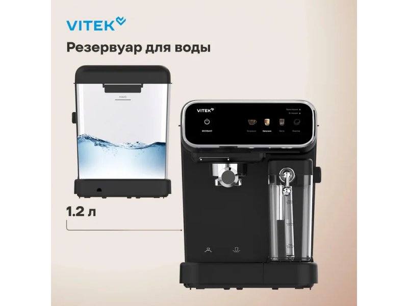 Кофеварка Vitek VT-CME1501 черный