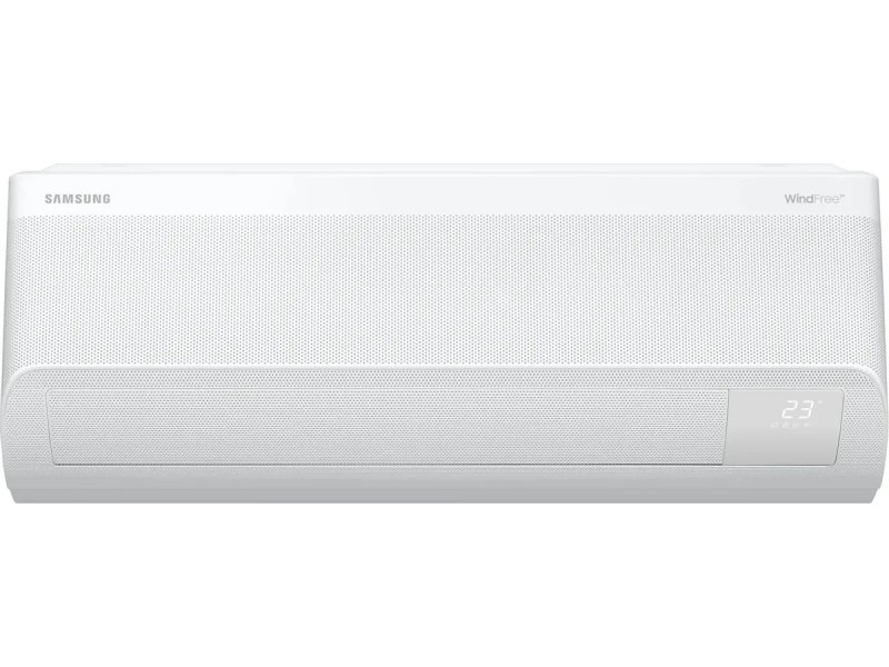 Samsung AR60F09C1DW вид сбоку-спереди корпус внутреннего блока панель управления