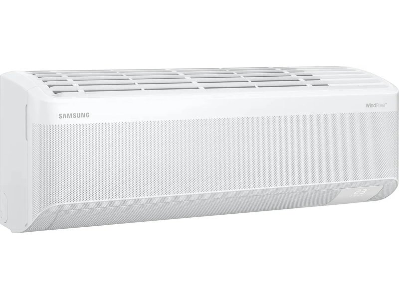 Samsung AR60F12C1DW боковой вид верхняя воздухозаборная решётка компактный белый корпус