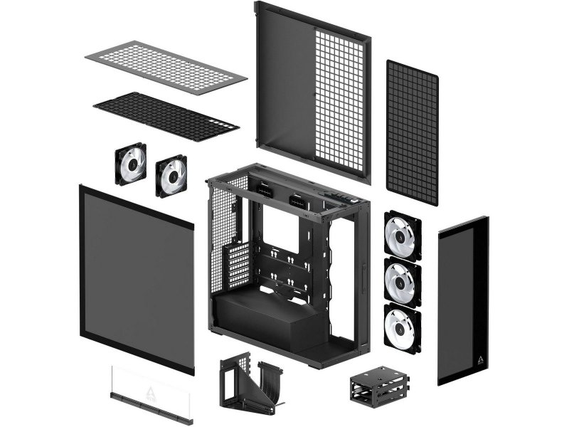 Корпус Arctic Xtender VG Black [ACPCC00016A] черный