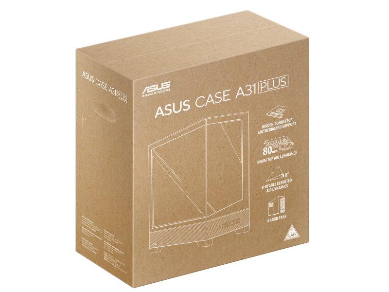 Корпус Asus A31 PLUS [90DC00R3-B19000] белый