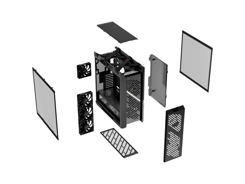 Корпус Asus ROG Strix Helios II [90DC00W0-B39000] черный