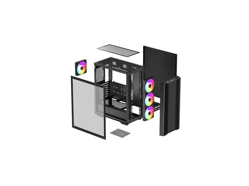 Корпус DeepCool CC560 ARGB V2 [R-CC560-BKTAA4-G-2] черный