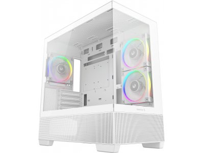Корпус DeepCool CG380 3F [R-CG380-WHAGM3-G] белый