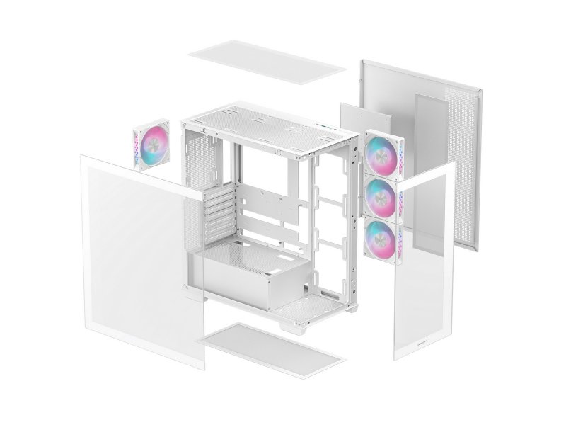 Корпус Deepcool CG580 4F [R-CG580-WHADA4-G-1] белый