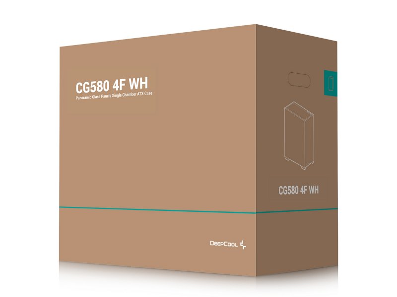 Корпус Deepcool CG580 4F [R-CG580-WHADA4-G-1] белый