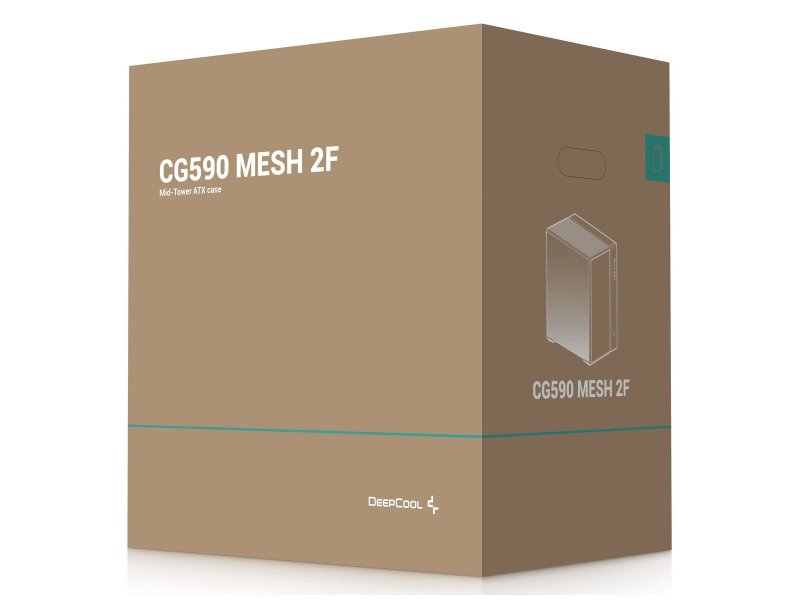 Корпус DeepCool CG590 MESH 2F [R-CG590MESH-BKANA2-G] черный