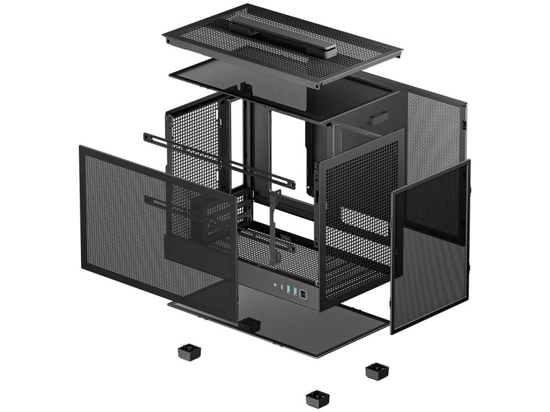 Корпус DeepCool CH160 MESH [R-CH160-BKNMI0-G-1] черный