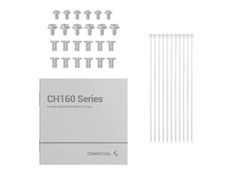 Корпус DeepCool CH160 [R-CH160-WHNGI0-G-1] белый
