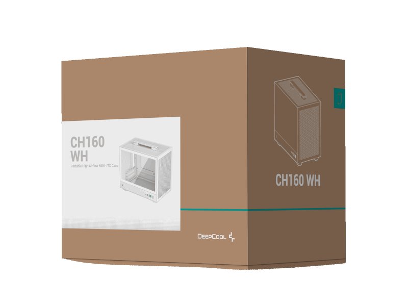 Корпус DeepCool CH160 [R-CH160-WHNGI0-G-1] белый