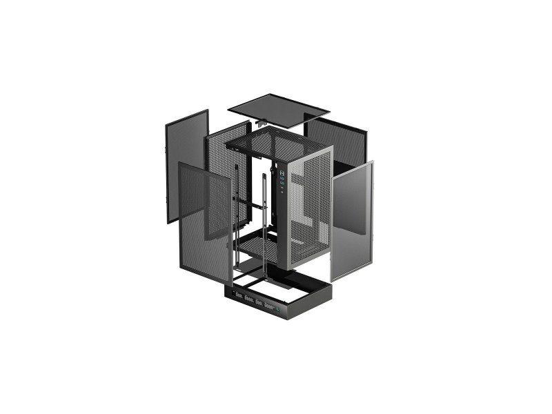 Корпус DeepCool CH170 DIGITAL [R-CH170-BKNPI0D-G-1] черный