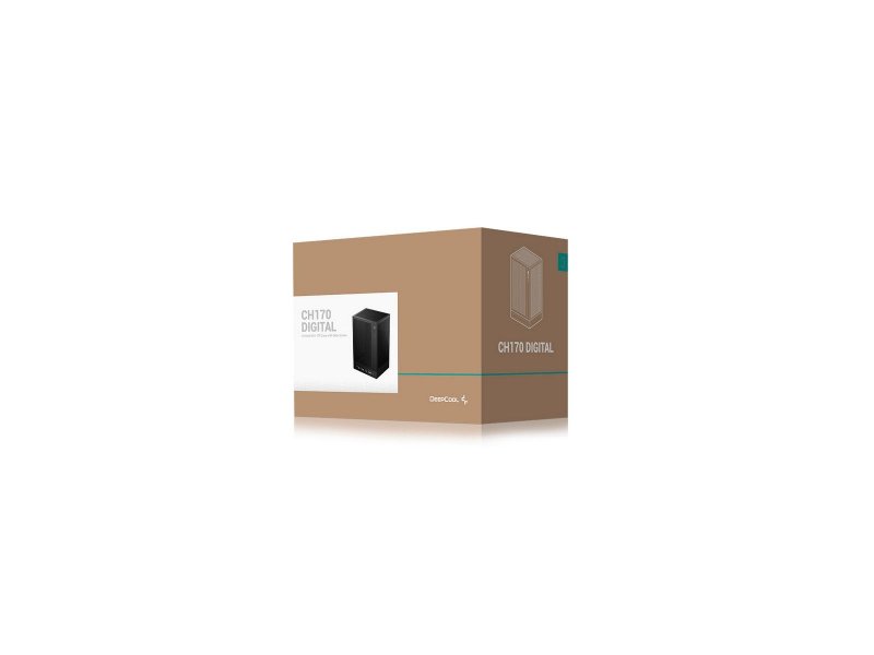 Корпус DeepCool CH170 DIGITAL [R-CH170-BKNPI0D-G-1] черный