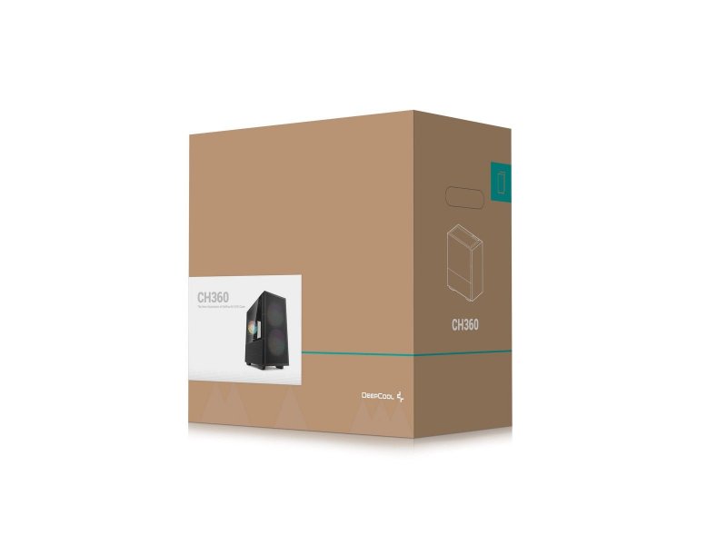 Корпус DeepCool CH360 [R-CH360-BKAPE3-G-1] черный