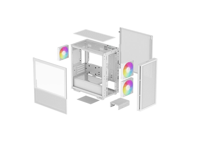 Корпус DeepCool CH360 [R-CH360-WHAPE3-G-1] белый