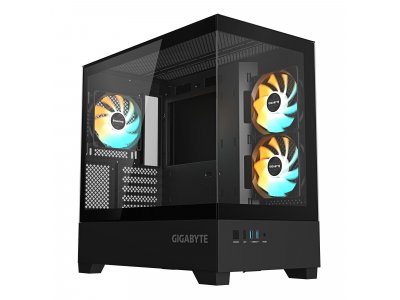 Корпус Gigabyte C201 Panoramic [C201P M-ATX CASE] черный