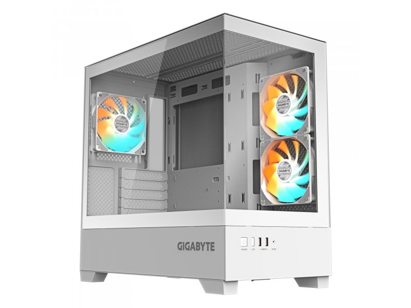 Корпус Gigabyte C201 Panoramic [C201PI M-ATX CASE] белый