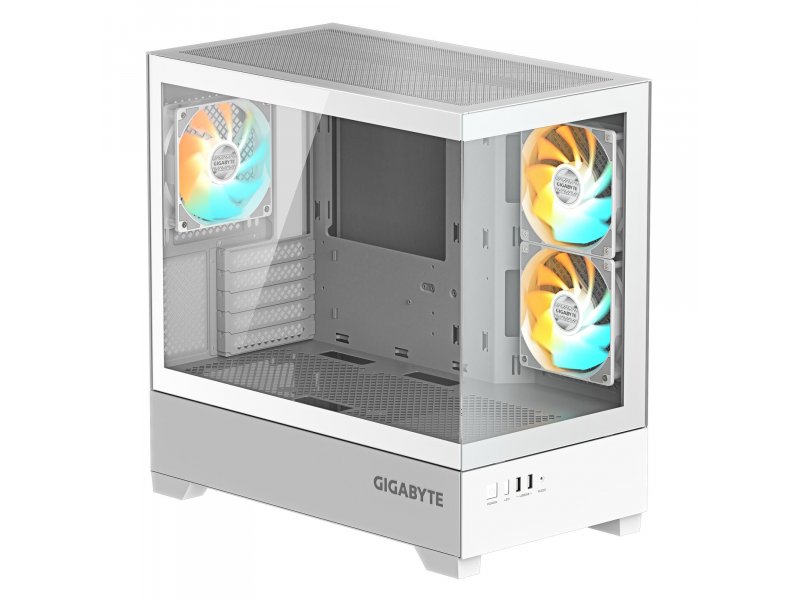 Корпус Gigabyte C201 Panoramic [C201PI M-ATX CASE] белый
