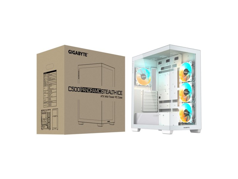 Корпус Gigabyte C500 PANORAMIC STEALTH ICE [GB-C500PI ST] белый