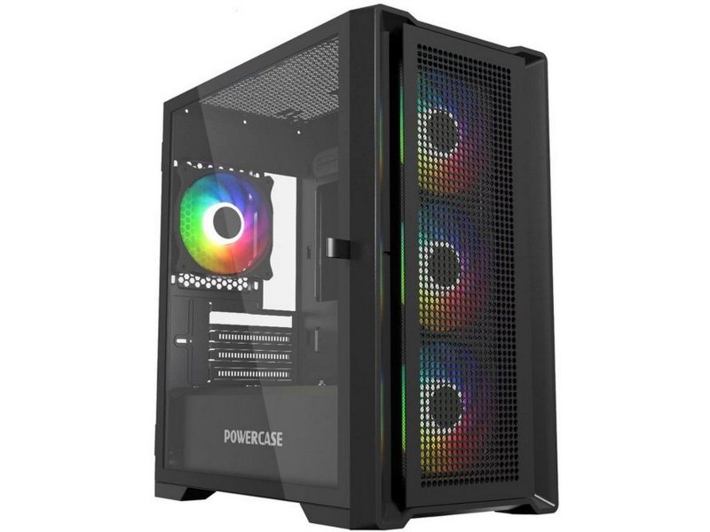 Корпус PowerCase Alisio Micro X4B V2 [CAMCXB-A4] черный