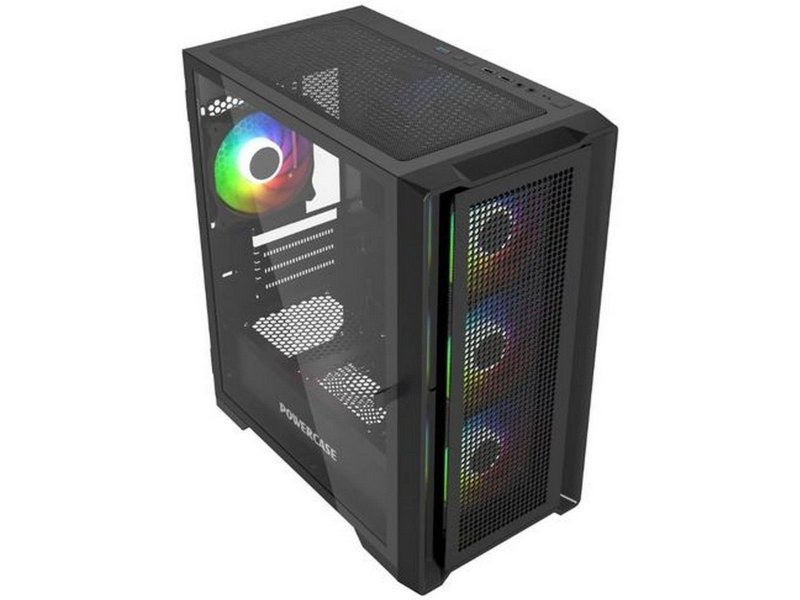 Корпус PowerCase Alisio Micro X4B V2 [CAMCXB-A4] черный