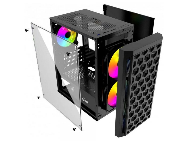 Корпус Powercase Mistral Micro T3B [CMIMTB-L3] черный