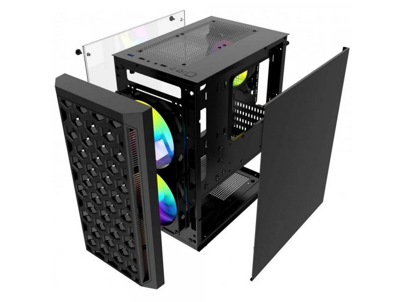 Корпус Powercase Mistral Micro T3B [CMIMTB-L3] черный
