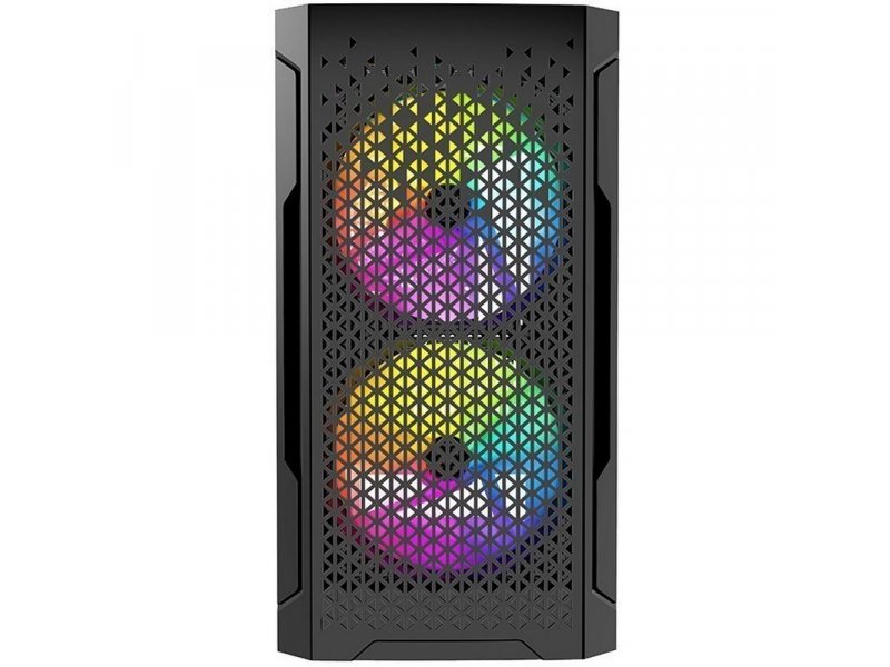 Корпус Powercase Mistral Micro Z3B Mesh LED [CMIMZB-L3] черный