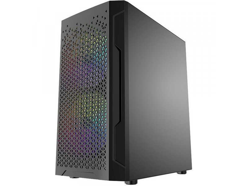 Корпус Powercase Mistral Micro Z3B Mesh LED [CMIMZB-L3] черный