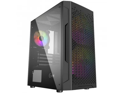 Корпус Powercase Mistral Micro Z3B Mesh LED [CMIMZB-L3] черный