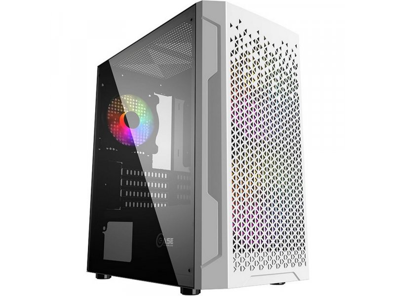 Корпус Powercase Mistral Micro Z3W Mesh LED [CMIMZW-L3] белый