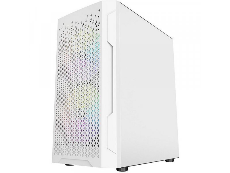 Корпус Powercase Mistral Micro Z3W Mesh LED [CMIMZW-L3] белый