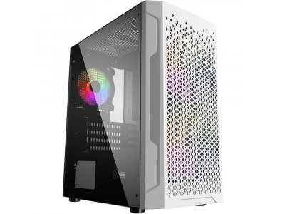 Корпус Powercase Mistral Micro Z3W Mesh LED [CMIMZW-L3] белый