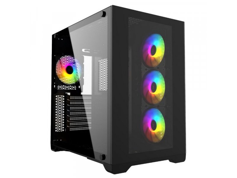 Корпус Powercase Vision Micro [CVBM-L4] черный