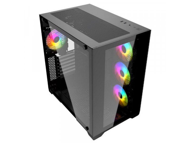 Корпус Powercase Vision Micro [CVBM-L4] черный
