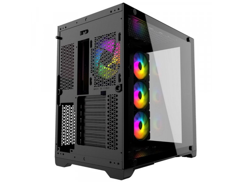 Корпус Powercase Vision Micro [CVBM-L4] черный
