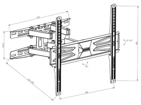 Наклонно-поворотный кронштейн Digis DSM-8646