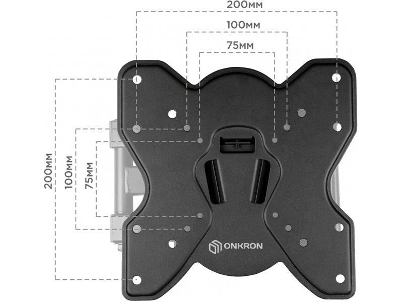 Фиксированный кронштейн Onkron M1S чёрный