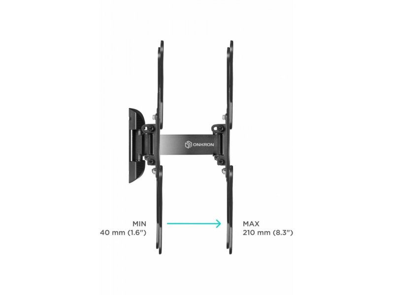 Наклонно-поворотный кронштейн Onkron M2 чёрный