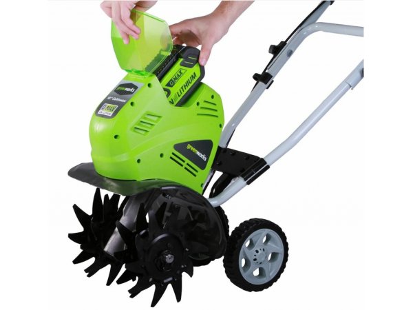 Культиватор аккумуляторный Greenworks G40TL(27087)