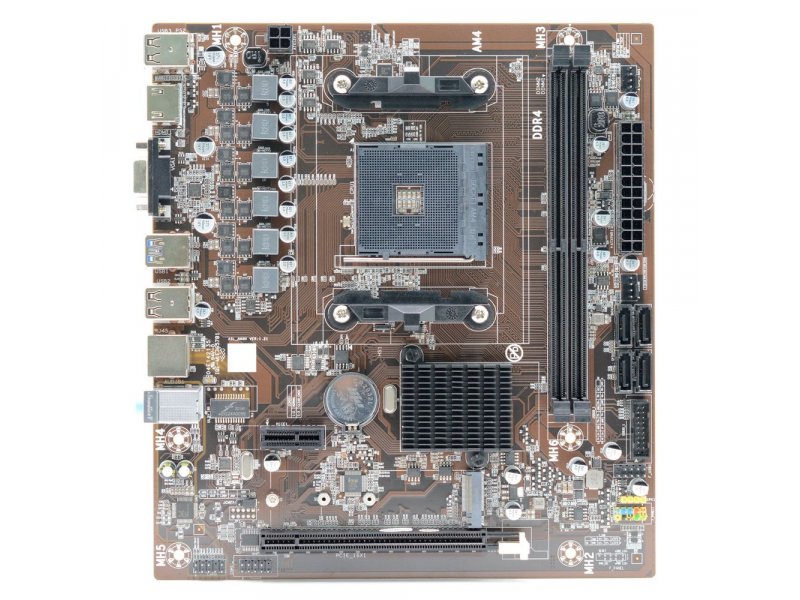 Материнская плата Afox B450D4-MA-V4, Socket AM4, AMD B450, mATX, RTL
