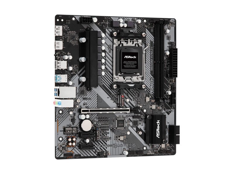 Материнская плата ASRock B650M-H/M.2+, Socket AM5, AMD B650, mATX, RTL Материнская плата ASRock B650M-H/M.2+, Socket AM5, AMD B650, mATX, RTL